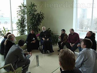 Встреча блогеров с митрополитом Владимиром. Фото из блога Олега Гавриша